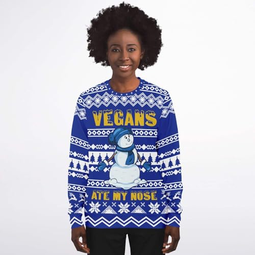 Vegan Ate My Nose Sweatshirt | Ugly Sweater Party, Xmas Sweater, Funny Holiday Sweater, Funny Quote - Image 4
