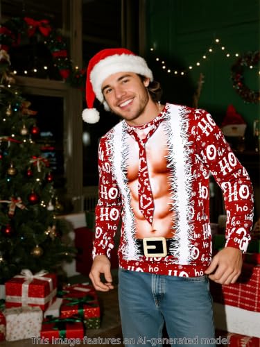 Funny World Mens Ugly Christmas Sweatshirt Funny Xmassweater 6 Funny World Mens Ugly Christmas Sweatshirt Funny Xmassweater