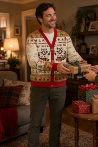 Error 404 Silent Night Not Found Gingerbread Christmas Cardigan - Image 6