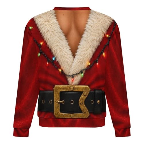 Custom Ugly Christmas Sweatshirt Men Husband Dad Grandpa - Image 5