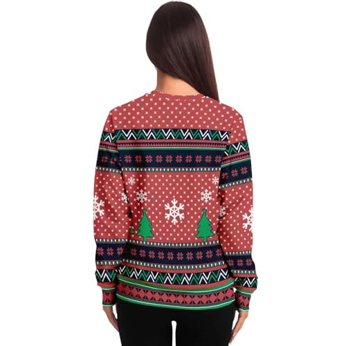 I'M Full Of Holiday Spirit Sweatshirt | Unisex Ugly Christmas Sweater, Xmas Sweater, Funny Holiday Sweater, Funny Shirt M Red - Image 5