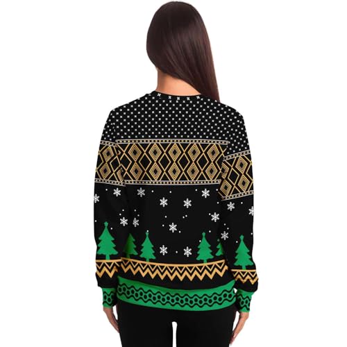 Happy Owl-Idays Sweatshirt | Unisex Ugly Christmas Sweater, Xmas Sweater, Holiday Sweater, Funny Sweater, Funny Shirt L Green - Image 5