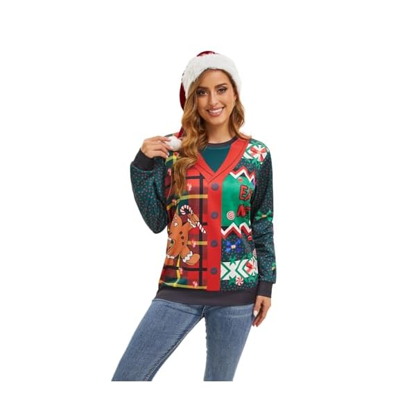 Gingerbread Christmas Sweatshirt For Women