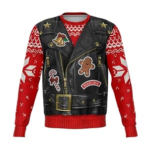 Sons Of Santa Biker Christmas Jumper, Red