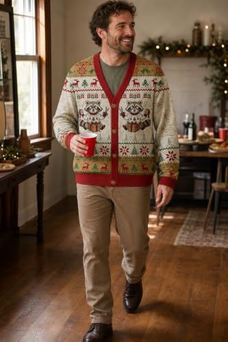 Error 404 Silent Night Not Found Gingerbread Christmas Cardigan - Image 2