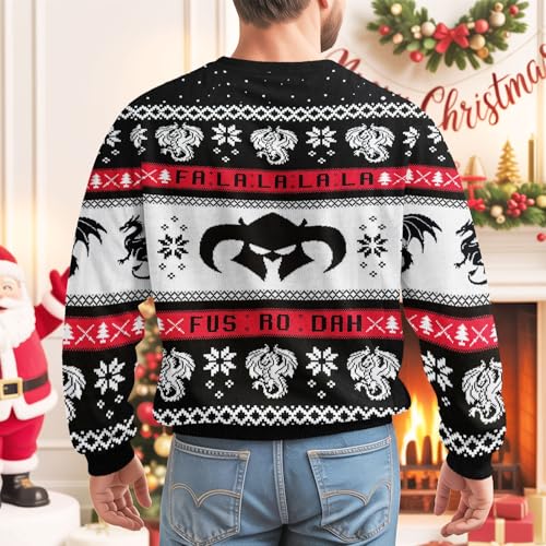 34Hd Ugly Xmas Sweater–Funny Knit Christmas Sweater For Women &Amp; Men 2025, Long Sleeve Crewneck Holiday Pullover, Unisex Gift - Image 4