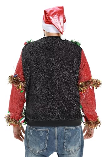 Women`s Ugly Christmas Sweater Unisex Novelty Santa Pullover Cardigan For Xmas Party Festive