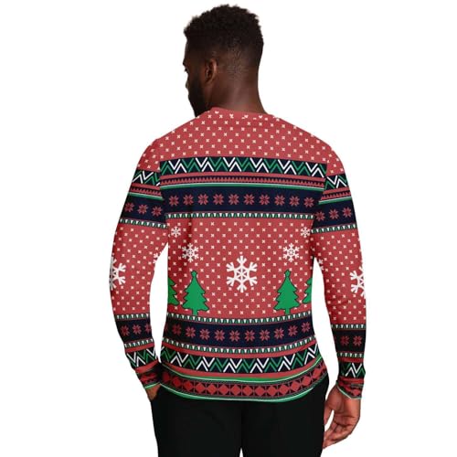 I'M Full Of Holiday Spirit Sweatshirt | Unisex Ugly Christmas Sweater, Xmas Sweater, Funny Holiday Sweater, Funny Shirt M Red - Image 3