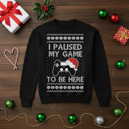 Tstars Gamer Retro Ugly Christmas Sweater Xmas Party Youth Kids Sweatshirt | Soft Fleece Gamer Sweatshirt; Great For Christmas, Ugly Sweater Party, Gamer Kids, Boys Girls Xmas Gift 7 Tstars Gamer Retro Ugly Christmas Sweater Xmas Party Youth Kids Sweatshirt | Soft Fleece Gamer Sweatshirt; Great For Christmas, Ugly Sweater Party, Gamer Kids, Boys Girls Xmas Gift - Image 7