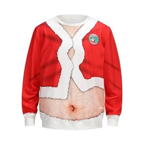 Populus 3D Novelty Christmas Party Sweatshirt For Men