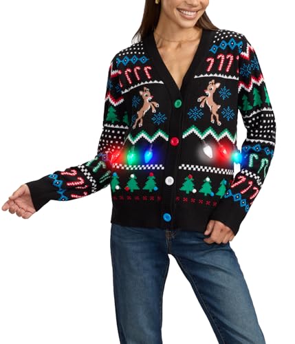 Tipsy Elves Classic Cute Cardigan Ugly Christmas Sweaters For Women With Fun Patterns And Animals 1 Tipsy Elves Classic Cute Cardigan Ugly Christmas Sweaters For Women With Fun Patterns And Animals