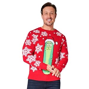 Rick And Morty Christmas Jumper For Men, Sizes M-2Xl