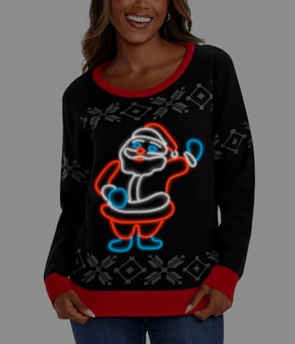 Tipsy Elves Women'S Light-Up Christmas Sweaters - Ugly Christmas Pullovers With Ultra Bright Leds For Women - Image 2