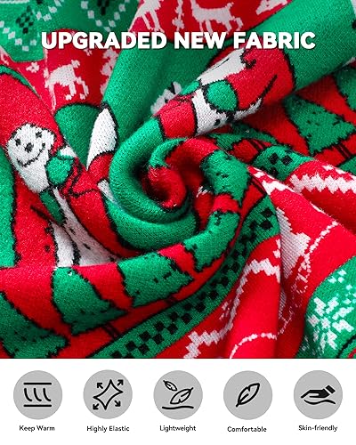 Runhit Ugly Christmas Sweater Men Unisex Crew Neck Knitted Ugly Christmas Sweater Women Funny Pullover For Holiday - Image 4