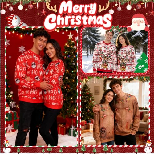 Ugly Christmas Sweatshirt Men Women,Christmas Outfit Men - Image 5