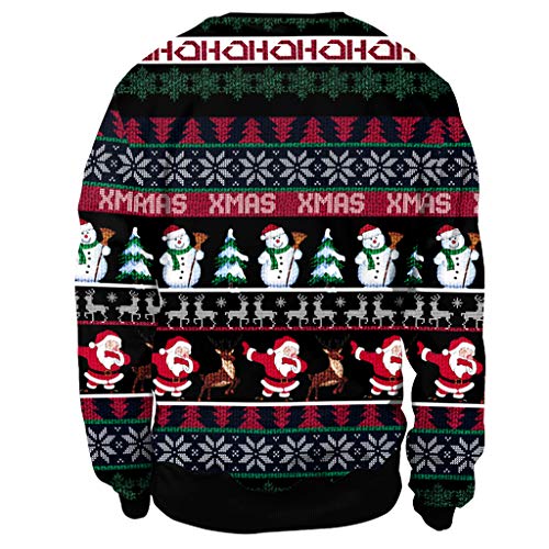 Unisex Ugly Christmas Sweatshirt Funny 3D Print Couple Pullover 2 Unisex Ugly Christmas Sweatshirt Funny 3D Print Couple Pullover