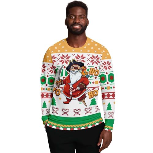 Yo Ho Ho Pirate Sweatshirt | Unisex Ugly Christmas Sweater, Xmas Sweater, Funny Holiday Sweater, Funny Shirt - Image 2