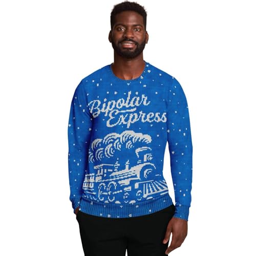 Pipolar Express Christmas Sweatshirt | Unisex Ugly Christmas Sweater, Xmas Sweater, Holiday Sweater, Festive Sweater - Image 5
