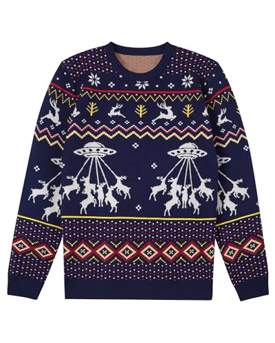 Runhit Ugly Christmas Sweater For Men Women Unisex Funny Christmas Sweaters Fun Holiday Pullovers Novelty Xmas Pullover Gift - Image 4