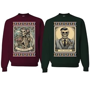 Wild Custom Apparel Funny Ugly Couples Matching His Her Christmas Party Crewneck Sweater Sweatshirt 13 418Qncsn4Al. Ss300