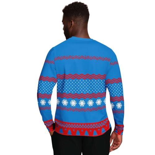 Meowy Christmas Sweatshirt | Unisex Ugly Christmas Sweater, Xmas Sweater, Funny Holiday Sweater, Funny Shirt - Image 3