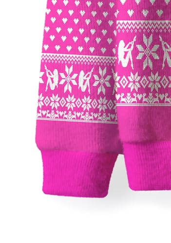 Pink Y2K Ugly Christmas Sweatshirt Fun Novelty Knit Pullover For Winter Holiday Party - Image 6