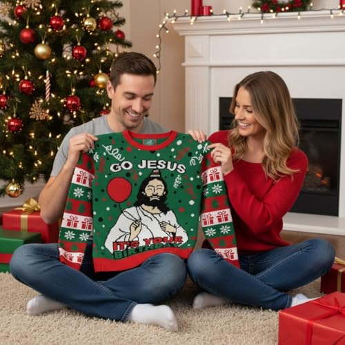 Tstars Santa Sports Ugly Christmas Sweater Men Basketball Hockey Golf - Image 4