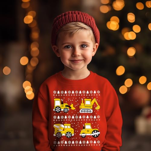 Mrocioa Toddler Boy Girls Sweatshirt Ugly Christmas Sweater Style Reindeer Shirt Kids Xmas Holiday Tops 3 Mrocioa Toddler Boy Girls Sweatshirt Ugly Christmas Sweater Style Reindeer Shirt Kids Xmas Holiday Tops - Image 3