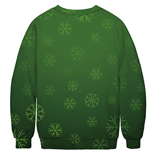 Albizia Unisex Animal Print Crew Neck Ugly Christmas Xmas Pullover Sweatshirt
