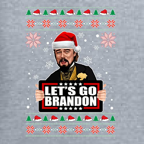 Wild Bobby Leo Laughing Meme Let’S Go Brandon Funny Anti Biden Ugly Christmas Sweater Unisex Crewneck Sweatshirt