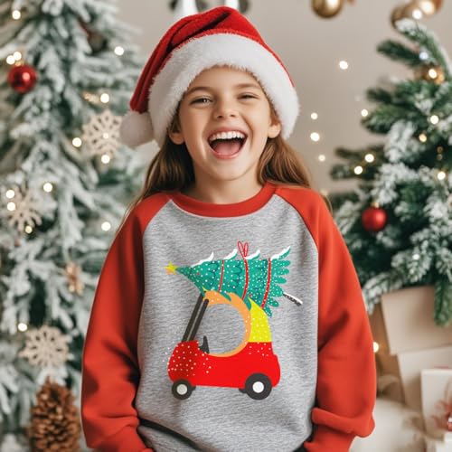 Christmas Sweatshirt For Toddler Boys And Girls Ugly Xmas Pullover Kids Funny Raglan Sleeve Shirts Tops 2-7 Years 2 Christmas Sweatshirt For Toddler Boys And Girls Ugly Xmas Pullover Kids Funny Raglan Sleeve Shirts Tops 2-7 Years - Image 2