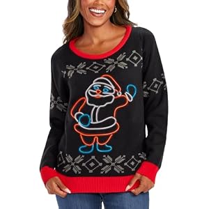 Tipsy Elves Women'S Light-Up Christmas Sweaters - Ugly Christmas Pullovers With Ultra Bright Leds For Women 6 41Mwqqbsx L. Ss300