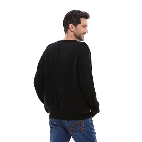 Hsctek Light Up Adults Christmas Knitted Sweater, Ugly Xmas Pullovers Men