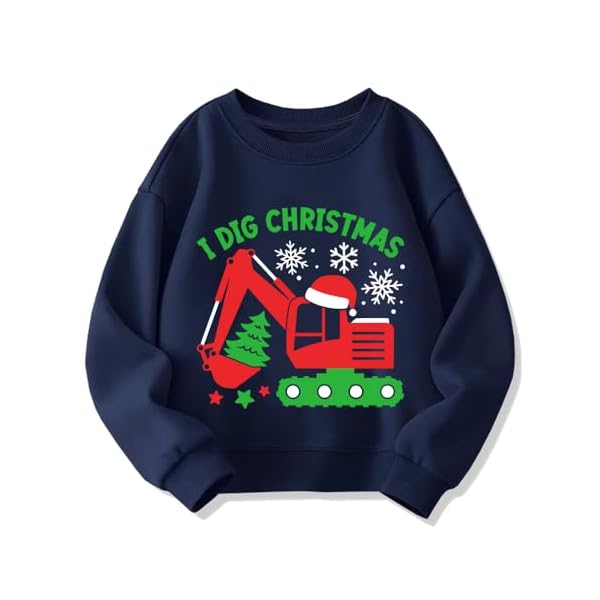 Toddler Santa And Dinosaur Christmas Sweatshirt