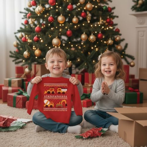Tstars Dabbing Santa Kids Christmas Sweatshirt Boy Youth Ugly Holiday | Soft Fleece Dabbing Santa Sweatshirt; Great For Christmas, Ugly Sweater Party, Boys Youth Holiday Xmas Gift - Image 4