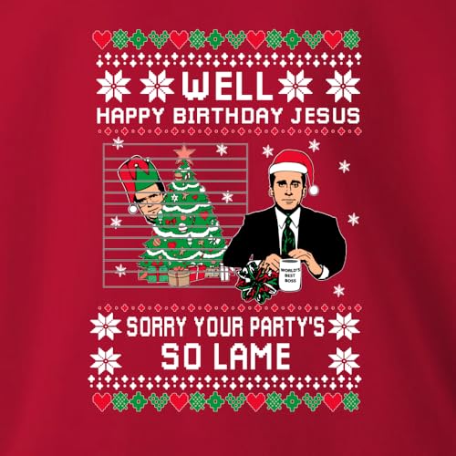 Well Happy Birthday Jesus Funny Quote Office Ugly Christmas Sweater Unisex 4 Well Happy Birthday Jesus Funny Quote Office Ugly Christmas Sweater Unisex