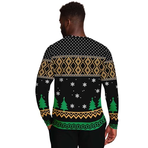 Happy Owl-Idays Sweatshirt | Unisex Ugly Christmas Sweater, Xmas Sweater, Holiday Sweater, Funny Sweater, Funny Shirt L Green - Image 3