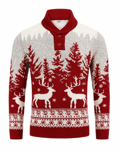 Coofandy Men'S Ugly Christmas Sweater Snowflake Knitted Xmas Pullover 1 Coofandy Men'S Ugly Christmas Sweater Snowflake Knitted Xmas Pullover