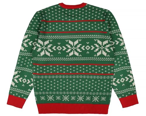 Bioworld Elf The Movie Men'S Buddy Son Of A Nutcracker Ugly Christmas Adult Holiday Knit Pullover Sweater 6 Bioworld Elf The Movie Men’S Buddy Son Of A Nutcracker Ugly Christmas Adult Holiday Knit Pullover Sweater