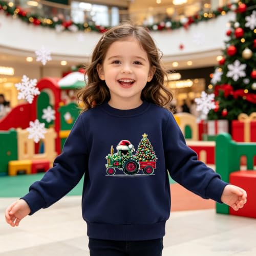 Boys Girls Christmas Sweatshirt Toddler Cotton Long Sleeve Reindeer The Nutcracker Truck Bow Santa Tops 2-7T - Image 3