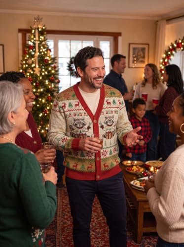 Error 404 Silent Night Not Found Gingerbread Christmas Cardigan - Image 5
