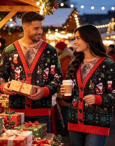 Mens Ugly Christmas Sweater Novelty 3D Graphic Xmas Sweatshirt - Image 3