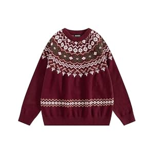 Vamtac Fair Isle Knitted Christmas Jumper For Men