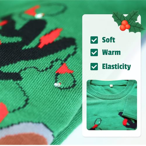 Blackbark Led Ugly Christmas Sweater