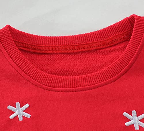 Ddsol Toddler Little Girl Christmas Sweatshirt Kid Ugly Santa Claus Reindeer Tree Shirt Xmas Long Sleeve Tee Top Clothes - Image 5