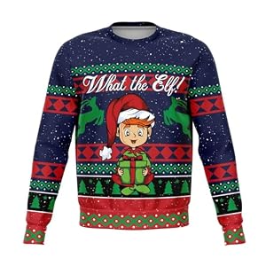 'What The Elf' Christmas Jumper, Unisex