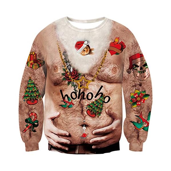 Goodstoworld 3D Print Christmas Sweatshirt, Sizes To 4Xl