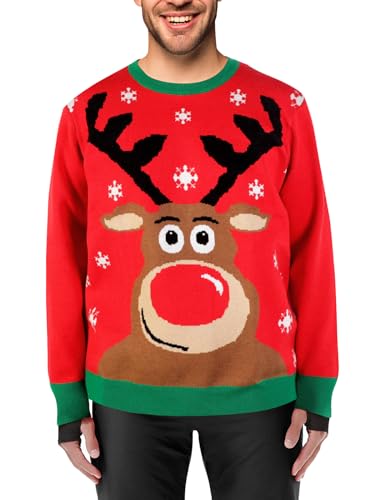 Unisex Ugly Sweater Christmas Women Men Holiday Knit Pullover Matching Ugly Christmas Sweater For Men Women Kids