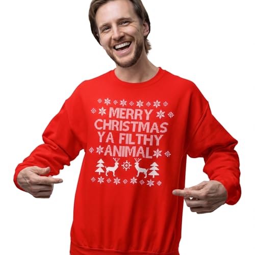 Ugly Christmas Sweatshirts For Adults Funny Holiday Season Crewnecks With Movie Quotes And Designs - Image 2