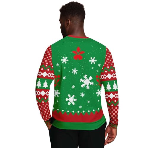 Sweet But Twisted Sweatshirt | Unisex Ugly Christmas Sweater, Xmas Sweater, Funny Holiday Sweater, Funny Shirt M Green - Image 3